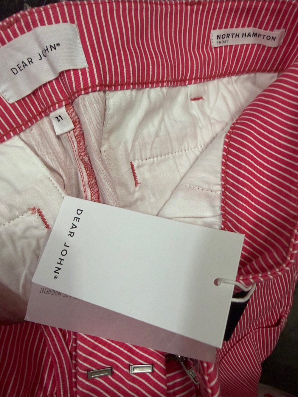 DEAR JOHN DENIM NORTH HAMPTON HIGH RISE SHORTS NWT SIZE 31 - Picture 4 of 4